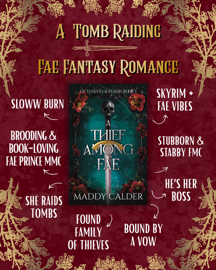 Trope List A Tomb Raiding Fantasy Romance: slow burn, he's her boss and the prince of death, he falls first, she raids tombs, everyone has powers, found family of thieves, together in book 2